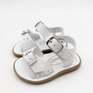 Footmates Eco-Ariel Velcro Sandal Adjustable Strap Kids' White Size US1